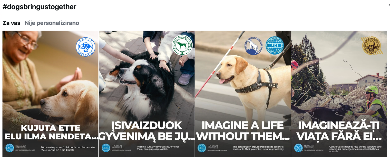 imagine a life without them social media campaign